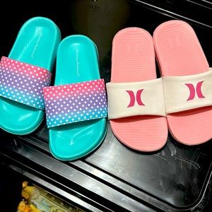 Hurley pool slides set of 2